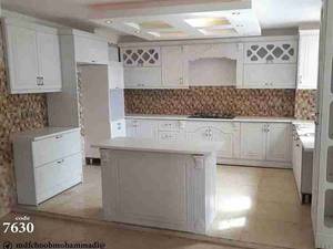 کابینت آشپزخانه طرح تمام چوب