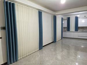 پرده مینیمال کتان شایندار با آستری