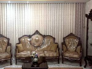 پرده مینیمال پتینه شاین طلایی