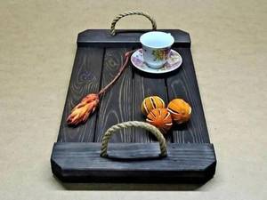 خرید سینی چوبی مشکی شیک مجلسی در رشت