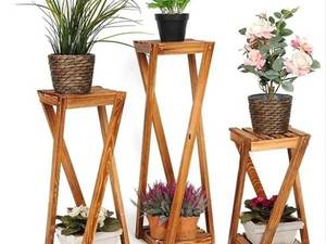 قیمت گلدان چوبی زیبا برای گل طبیعی در خمام