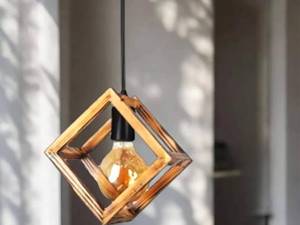 خرید لوستر چوبی برای پذیرایی در فومن