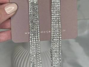 گوشواره تنیسی مدل آویز چند رشته