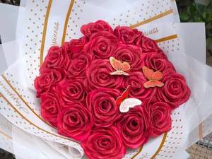 خرید و قیمت دسته گل رز شاین دار 20 شاخه
