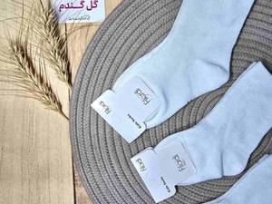 جوراب اسپرت سفید ساده ساق بلند در دزفول