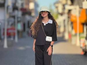 ست پلو یقه دار با شلوار