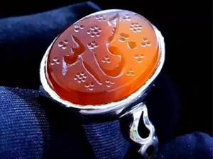 انگشتر نقره مردانه عقیق یمنی دو رنگ