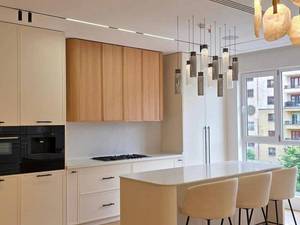 کابینت نئوکلاسیک پلی اورتان و چوب طبیعی