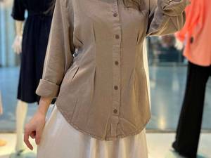 شومیز کتان سیلک کد 588-1403