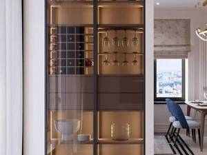 اجرای درب دکوفیکس برای ویترین
