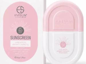 ضد آفتاب استلین SPF50 بی‌رنگ ضد لک و روشن‌کننده
