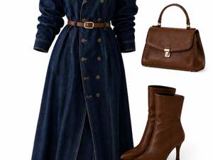 پیراهن جین زنانه casual