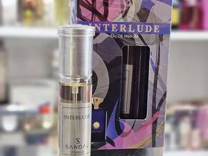 عطر جیبی مردانه صندل مدل اینترلود حجم 25 میلی لیتر