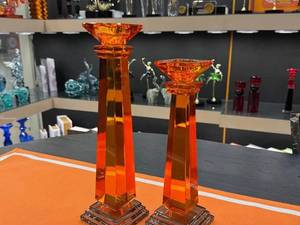 شمعدان کریستال طرح ایتالیایی در دو سایز