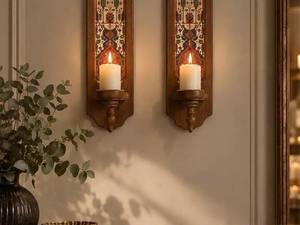 شمعدان دیواری دکوراتیو برای پذیرایی و اتاق خواب