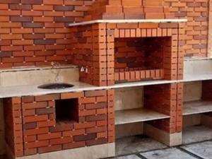 ساخت و تولید باربیکیو ترکیبی سنگ و آجر