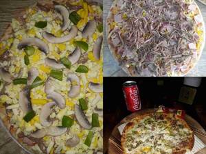 پیتزا مخصوص قارچ و گوشت بارانا