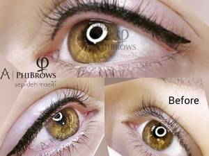 خط چشم مینیاتوری بدون درد و خونریزی