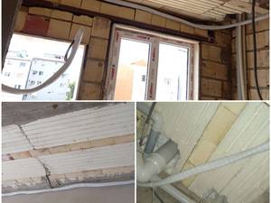 لوله کشی اسپیلت در ساختمان نیمه ساخت در بندر انزلی