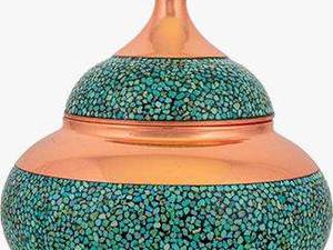 قندان فیروزه کاری شده گالری ملک اصفهان