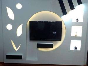 جدید ترین مدل های رنگ آمیزی کناف دیوار پشت تلوزیون