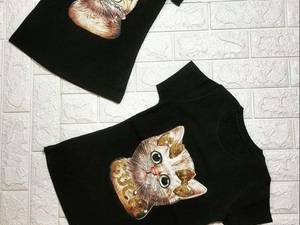 تیشرت طرح پیشی دخترونه در قم