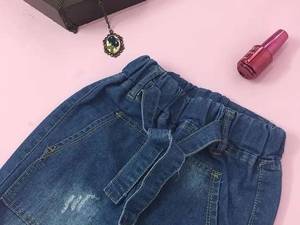 شلوار مام استایل جین دخترانه