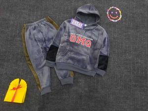 هودی شلوار پسرانه مخمل و خزدار