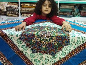 قیمت خرید رومیزی قلمکاری طرح ترنج  در اصفهان