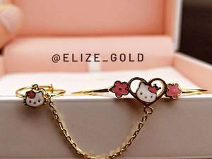 دستبند و انگشتر نوزادی کیتی