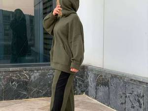 دوخت سفارشی ست هودی شلوار دخترانه