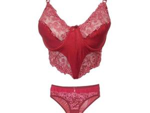 ست سوتین ساتن تور غاز