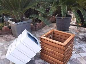 باکس گلدان گل مربعی