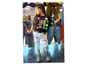 ست کراپ شلوارطرحدار لاکچری