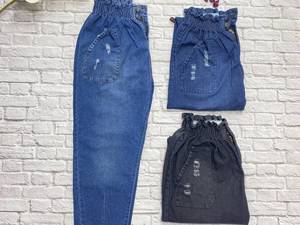 شلوار لی مام فیت کمر کش ترک