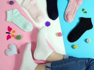 جوراب زنانه لمه