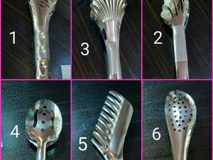 انبر سالاد و مرغ استيل يونيك